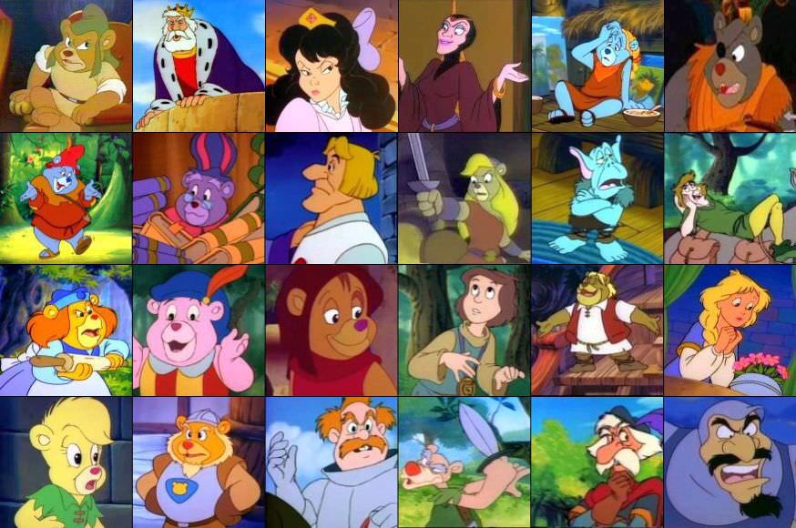 Список персонажей "Приключений мишек Гамми"